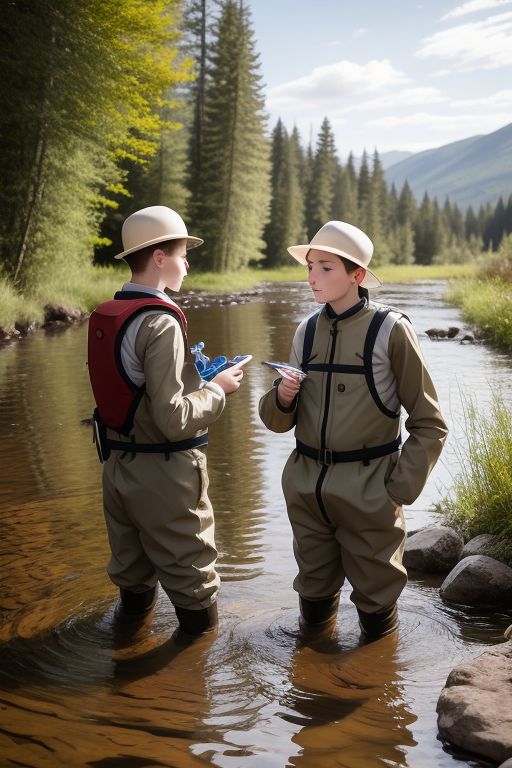 Tween botanists in stream